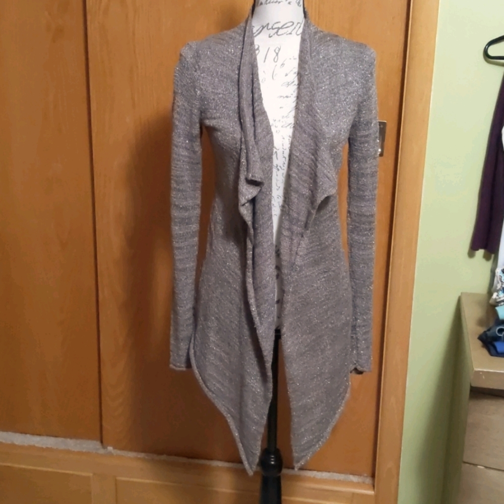 Express size S tan/silver Cardigan